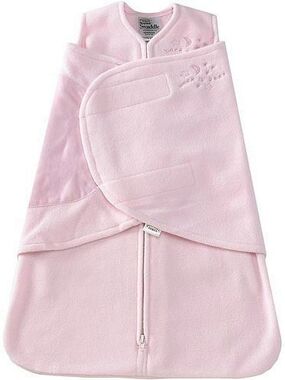 HALO Sleep Sack Swaddle Light Pink Fleece Baby Sleep Sack with Wrap Size NB